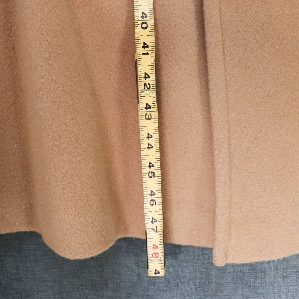 Switzer's Vintage Wrap Coat Womens M - XL 100% Wool Rabbit Fur Shawl Collar - Picture 8 of 13